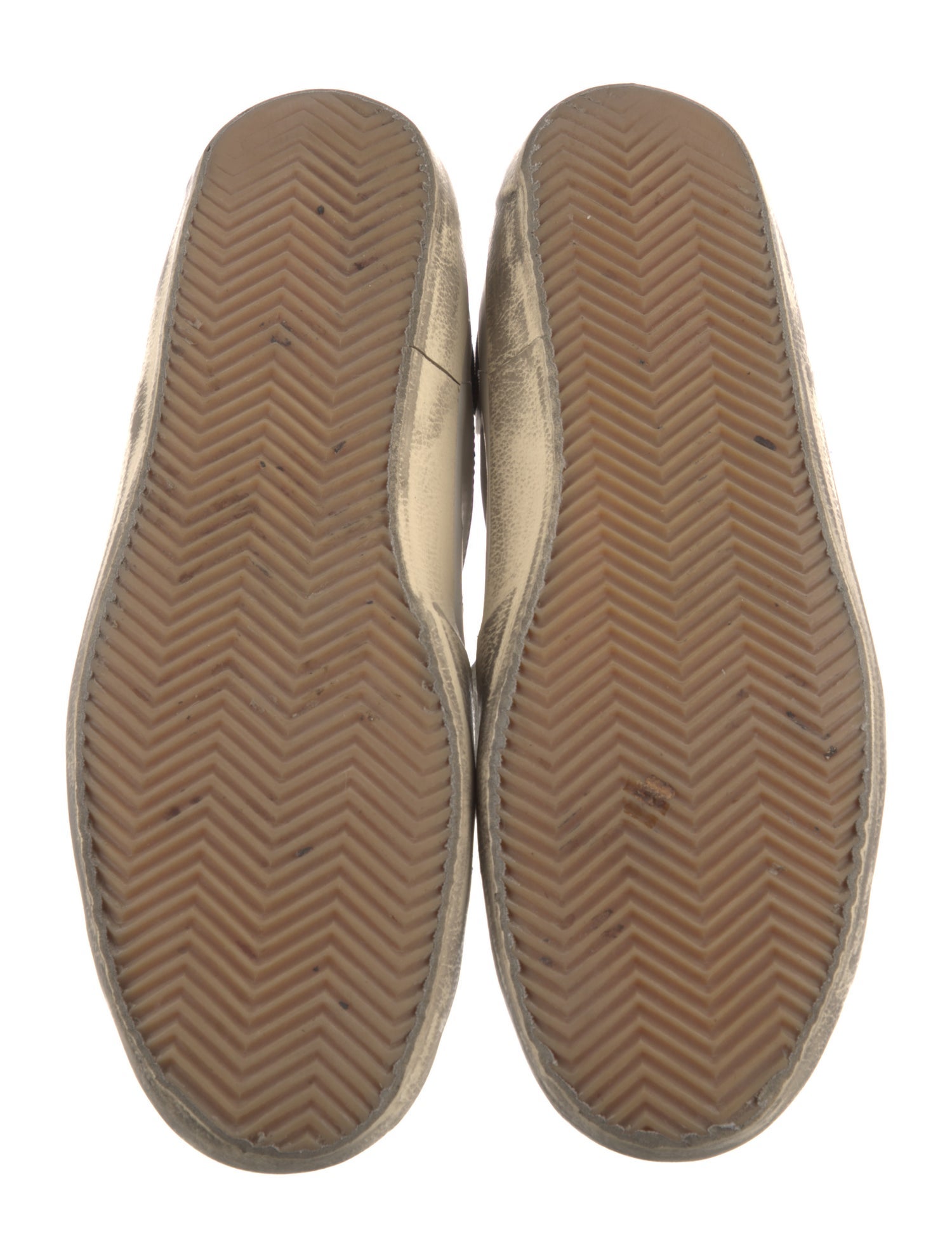 Golden Goose Leather Distressed Accents Sneakers